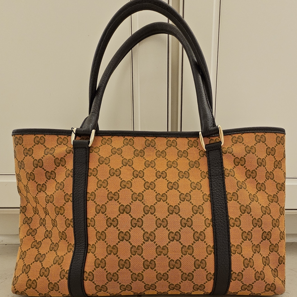 Gucci Orange and Black Tote Bag - Picture 3 of 10